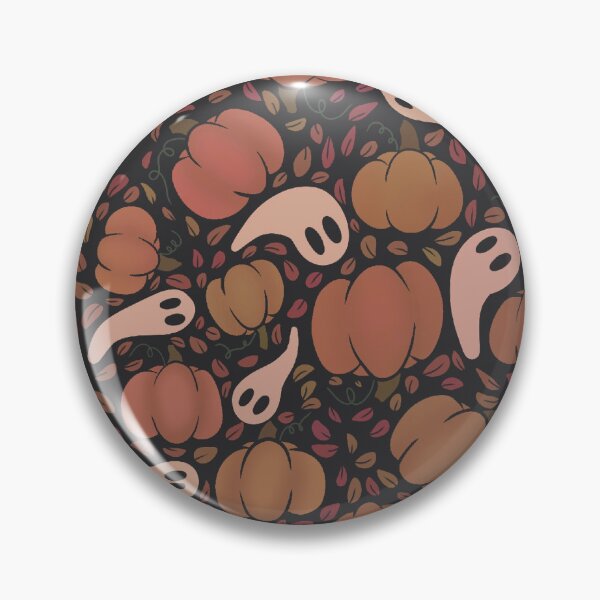 Item preview, Patrón repetitivo de calabazas y fantasmas Cosecha de otoño designed and sold by Feral by Elsie.