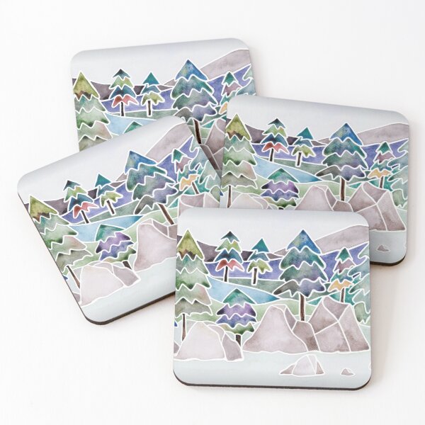 Item preview, Evergreens in the Hills designed and sold by Art by Dorothy Goulet.