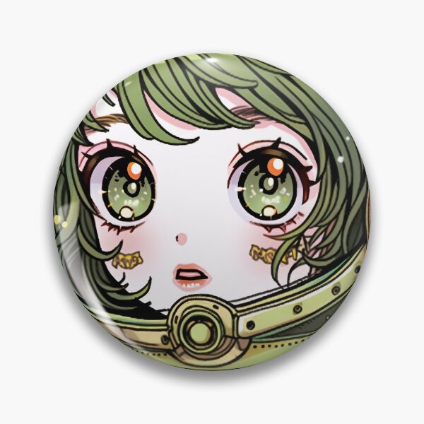 Item preview, Adorable Green Astronaut Anime Girl designed and sold by bubblegoth.