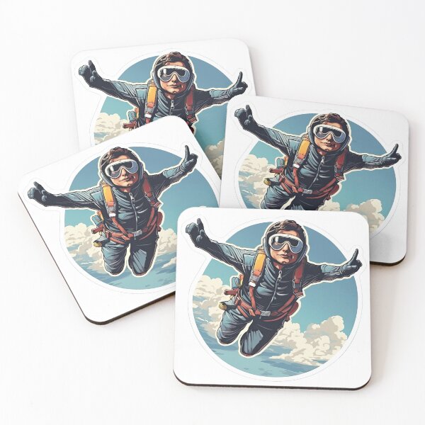 Item preview, Man falls with a parachute designed and sold by abmkf.