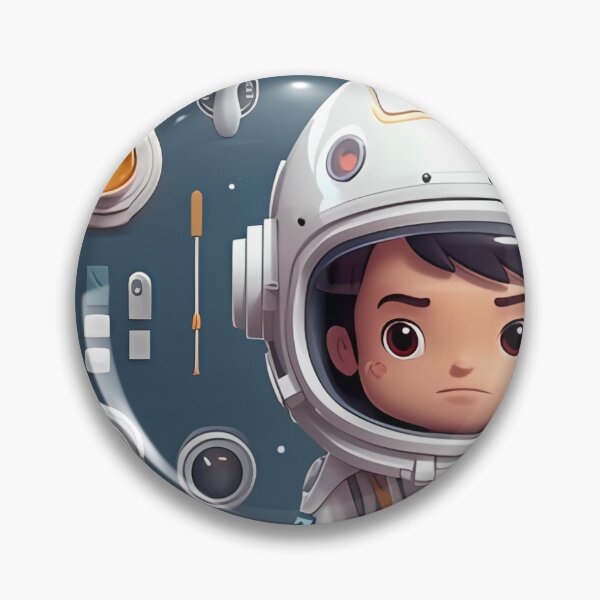 Item preview, a cartoon character in a space suit surrounded by various objects designed and sold by Dark Fantasy Store.