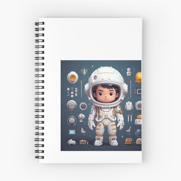 Item preview, a cartoon character in a space suit surrounded by various objects designed and sold by Dark Fantasy Store.