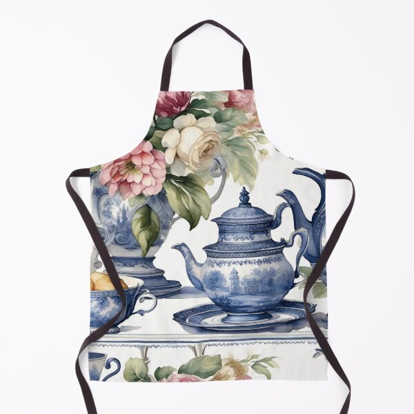 Item preview, Time for Tea Toile De Jouy Design designed and sold by FincastleDesign.