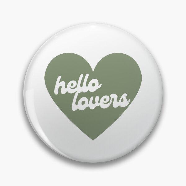 Item preview, Hello Lovers Heart (Sage Green) designed and sold by niallhflorals.