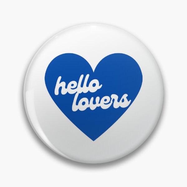 Item preview, Hello Lovers Heart (Blue) designed and sold by niallhflorals.