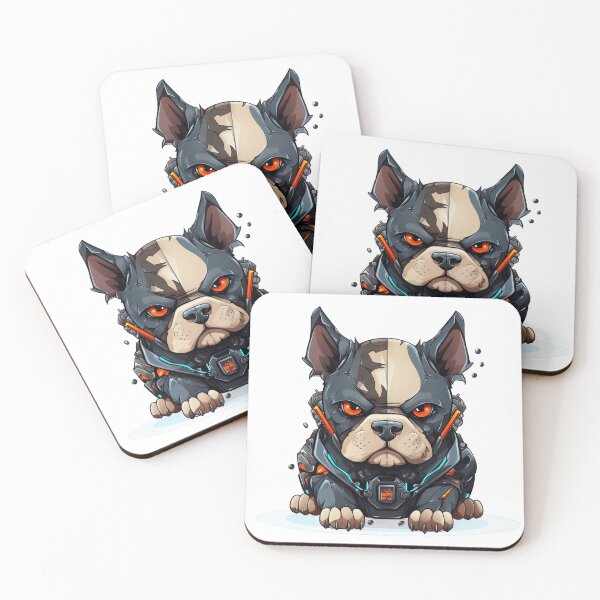 Item preview, Cyberpunk Bulldog - № 1 designed and sold by DoggoBliss.