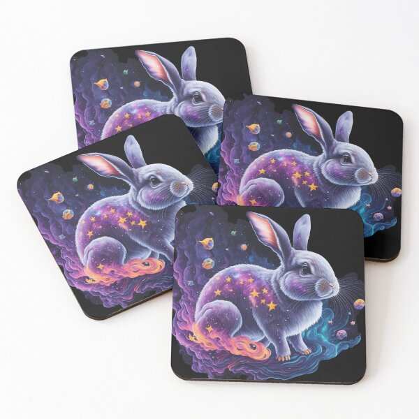 Item preview, Galactic Rabbit, Bunny, Through the Stars spalaxy designed and sold by SpaLaxy Store.