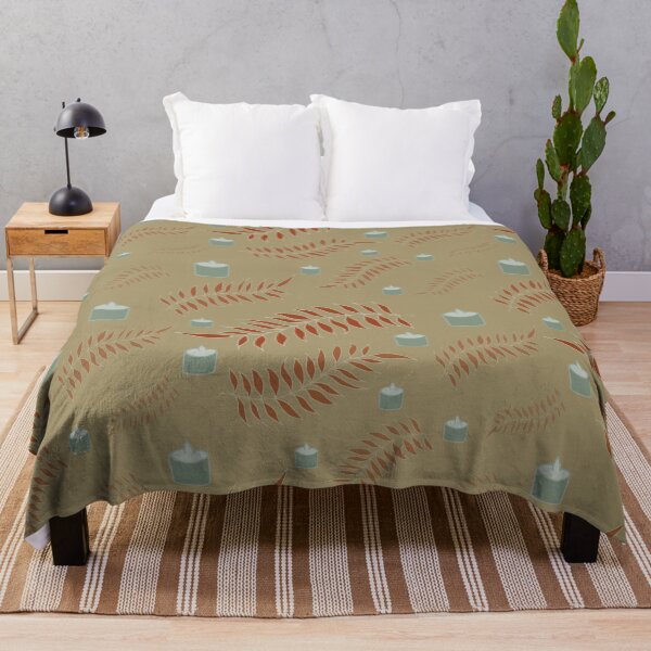 Item preview, Festive leaves and candles in brown! designed and sold by SerahO.