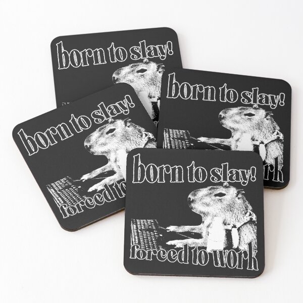 Item preview, Born To Slay White - Capybara Edition designed and sold by Jordanzzz.