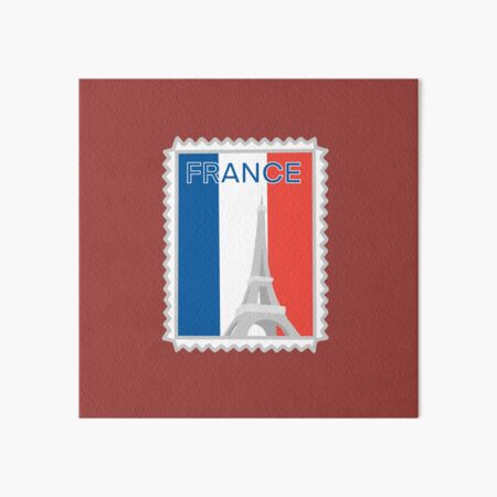 Paris Postal Stamp with Eiffel Tower - By Kiradlynn Designs AI | Poster