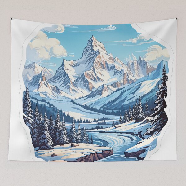 Item preview, High mountain with snow designed and sold by abmkf.