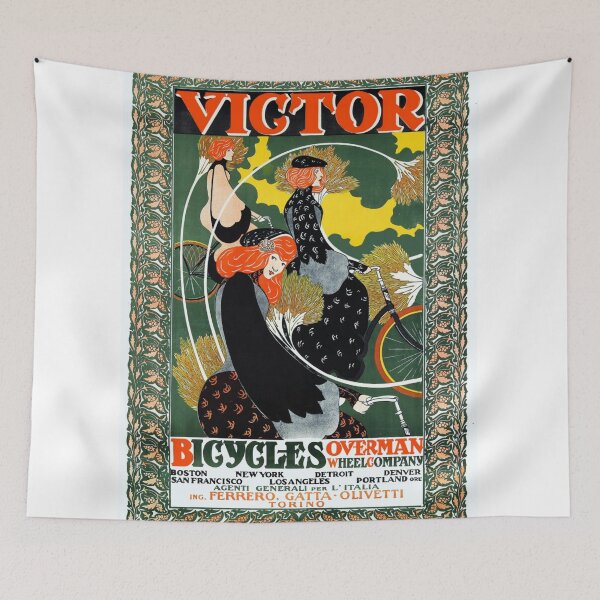 Aperçu de l'œuvre Victor Bicycles Femmes Coureuses créée et vendue par TheCornrCabinet.