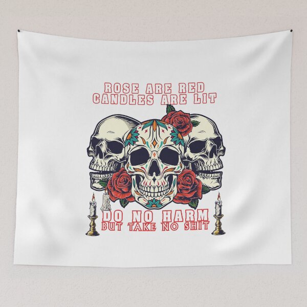Item preview, Roses are red candles are lit do no harm but take no shit  designed and sold by sem mous.