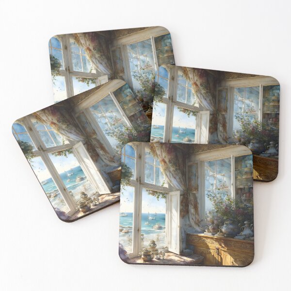Item preview, French House On The Sea designed and sold by ArtsyWishesShop.