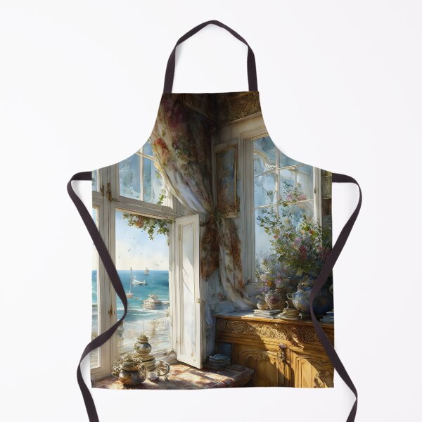 Item preview, French House On The Sea designed and sold by ArtsyWishesShop.