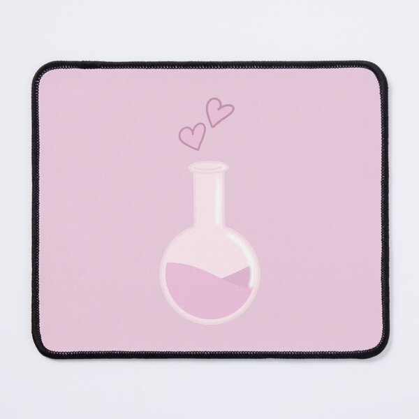 Item preview, Cute Beaker Science Illustration with Hearts Pink Love designed and sold by TheEclecticKat.