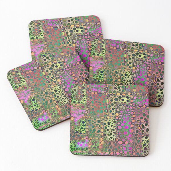 Item preview, PSYCHEDELIC GIRAFFE Neon Pink Green Abstract designed and sold by LynnieLangArt.