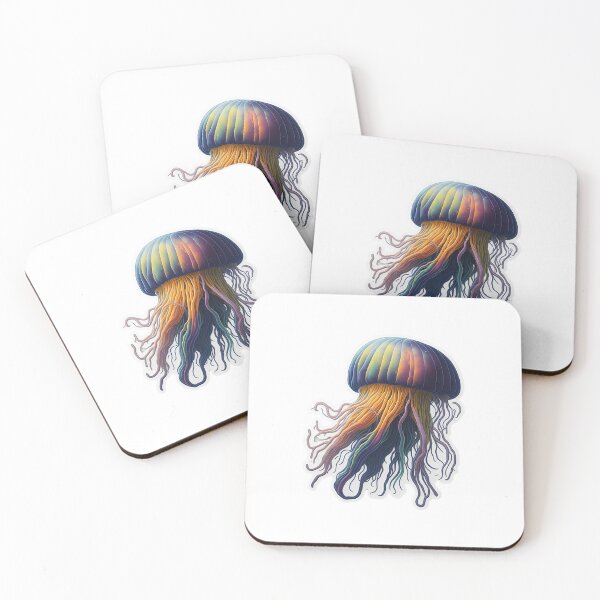 Item preview, Vibrant Rainbow Jellyfish Art designed and sold by NikksCustomArt.