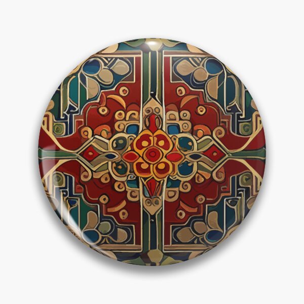 Item preview, Abstract Flowers Vintage Persian Rug Pattern designed and sold by Vicky Brago-Mitchell®.