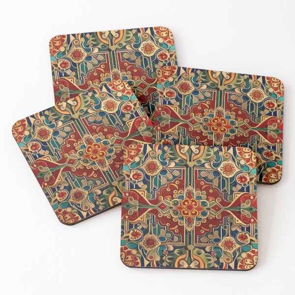 Item preview, Cute Abstract Flowers Vintage Persian Rug Seamless Pattern designed and sold by Vicky Brago-Mitchell®.