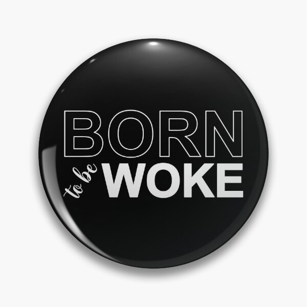 Item preview, Born to be woke in white designed and sold by Politics-Corner.