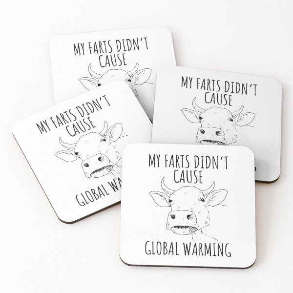 Item preview, My Farts Didn't Cause Global Warming Cute Cow designed and sold by IntegrityDesign.