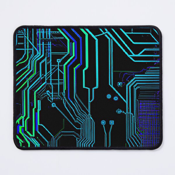 Item preview, Neon Cyberpunk Computer Circuits designed and sold by softbluehum.