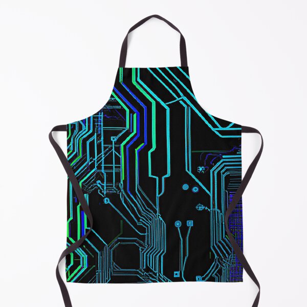 Item preview, Neon Cyberpunk Computer Circuits designed and sold by softbluehum.