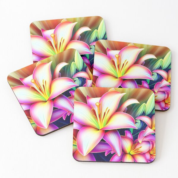Item preview, Blossoming Radiance: Vibrant 3D Flowers designed and sold by The Digital Compass.
