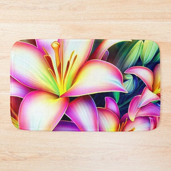Item preview, Blossoming Radiance: Vibrant 3D Flowers designed and sold by The Digital Compass.