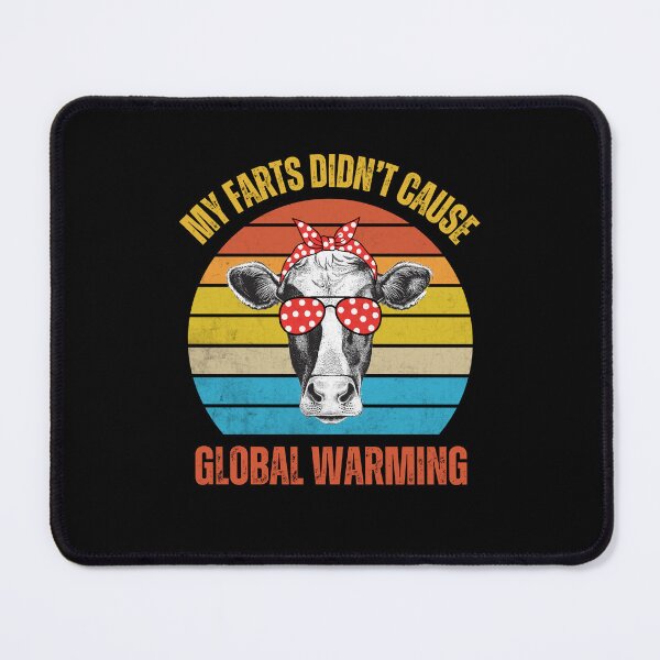 Item preview, My Farts Didn't Cause Global Warming Retro Cow designed and sold by IntegrityDesign.