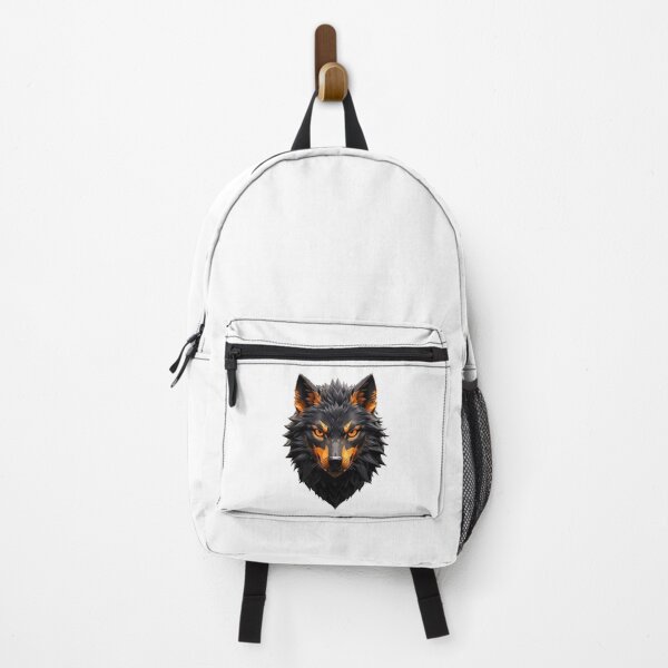 Item preview, A wolf with fearsome orange eyes looks cool on men or women t-shirt designed and sold by Nokart.