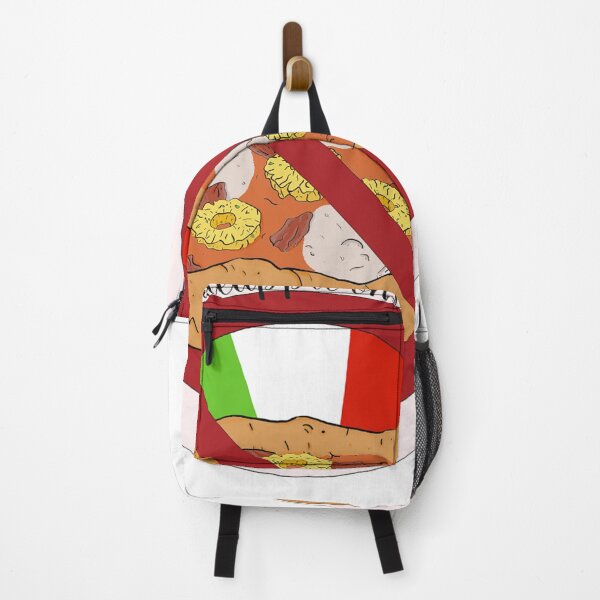 Item preview, Italians say "no pineapple on pizza!", funny quote, lcolored version designed and sold by WildArtIT.
