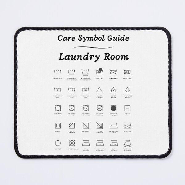 Item preview, Care Symbol Guide - Laundry Room designed and sold by ElLocoMus.