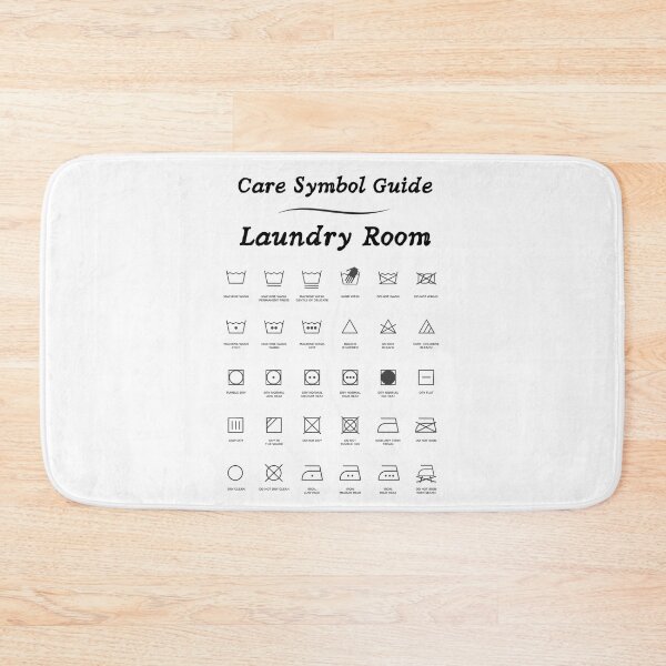 Item preview, Care Symbol Guide - Laundry Room designed and sold by ElLocoMus.