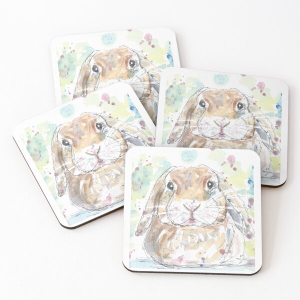 Item preview, Lop Rabbit Portrait. designed and sold by DebTheZeb.