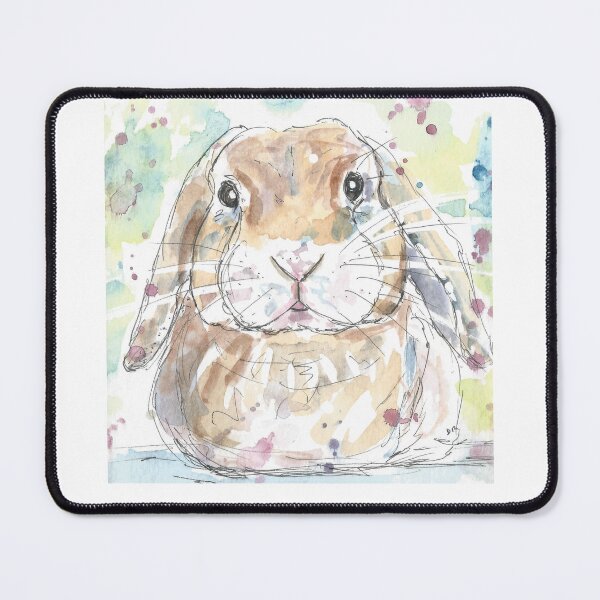 Item preview, Lop Rabbit Portrait. designed and sold by DebTheZeb.