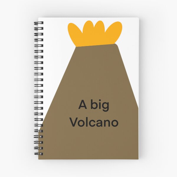Item preview, A big drawing of a volcano on the screen. designed and sold by lukesubbby.