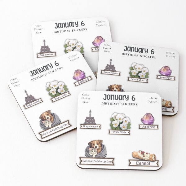 Item preview, January 6 Birthday pack designed and sold by ZenEverAI.