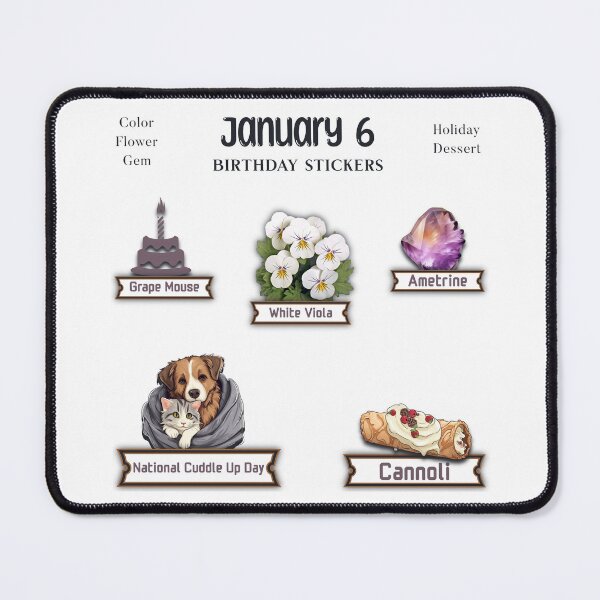 Item preview, January 6 Birthday pack designed and sold by ZenEverAI.