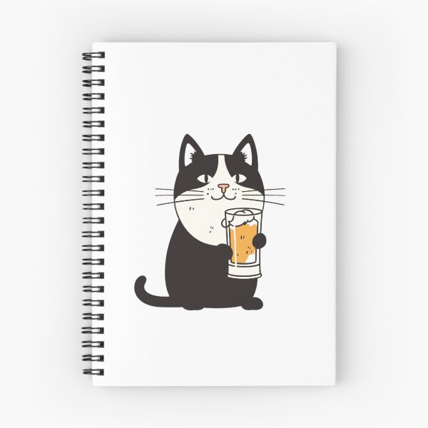 Item preview, Cat with beer in hands designed and sold by bigmoments.