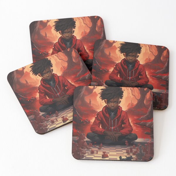 Item preview, Jeune noir rouge d'ancrage designed and sold by ArtMAATik.