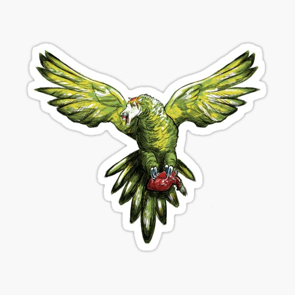 Item preview, Horsehead parrot designed and sold by SketchidermyART.