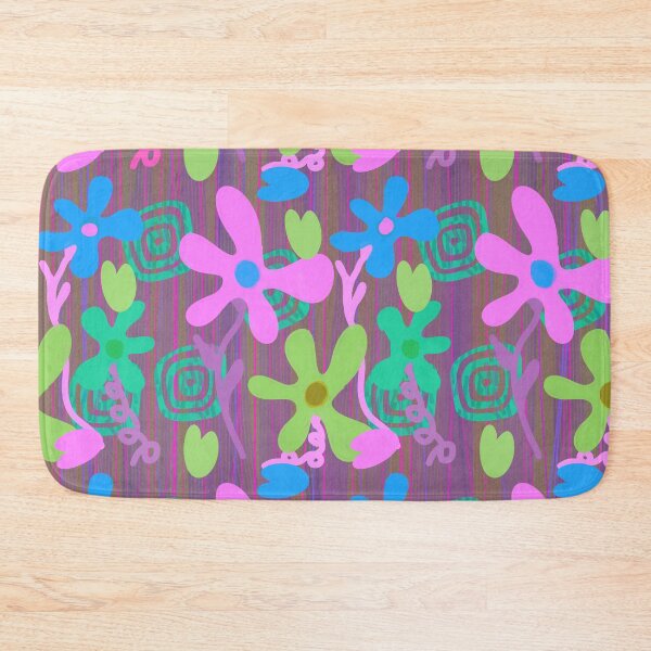 Item preview, Floribunda Hot pink aqua lime designed and sold by ArtFabric.