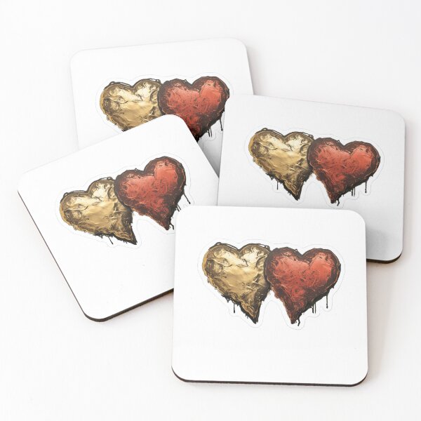 Item preview, Two metal hearts designed and sold by abmkf.