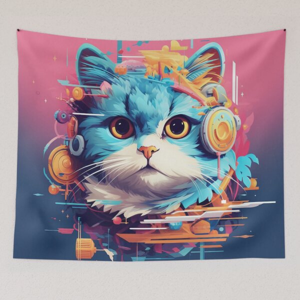 Item preview, space cat designed and sold by Riverside-Moon.