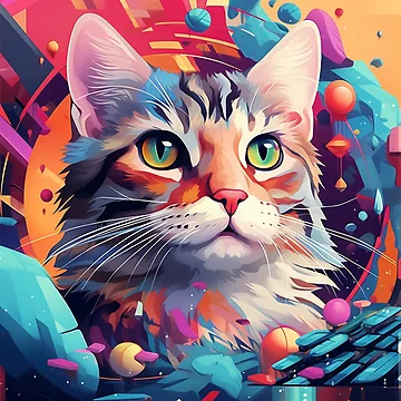 Artwork thumbnail, Space cat by Riverside-Moon
