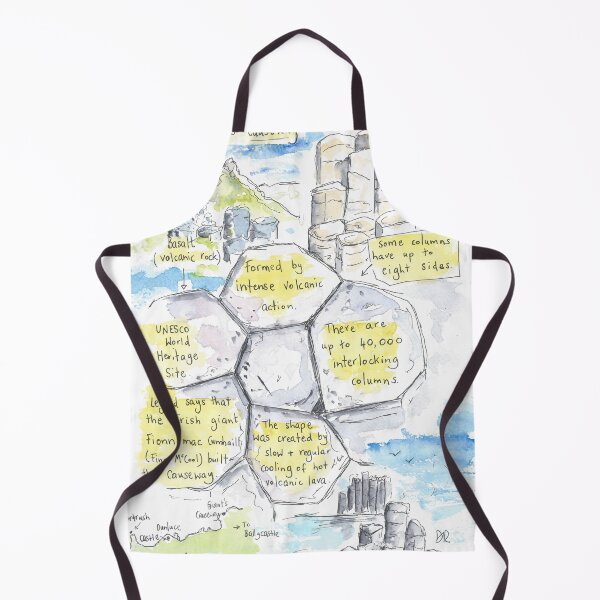 Item preview, Giant's Causeway illustrated information drawing designed and sold by DebTheZeb.
