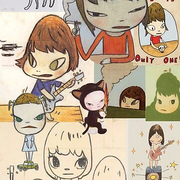 Artwork thumbnail, Collective sticker of yoshitomo nara by Firdaous Najim