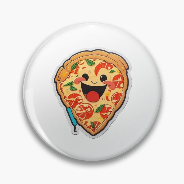 Item preview, Cheerful Pizza Slice Art designed and sold by NikksCustomArt.
